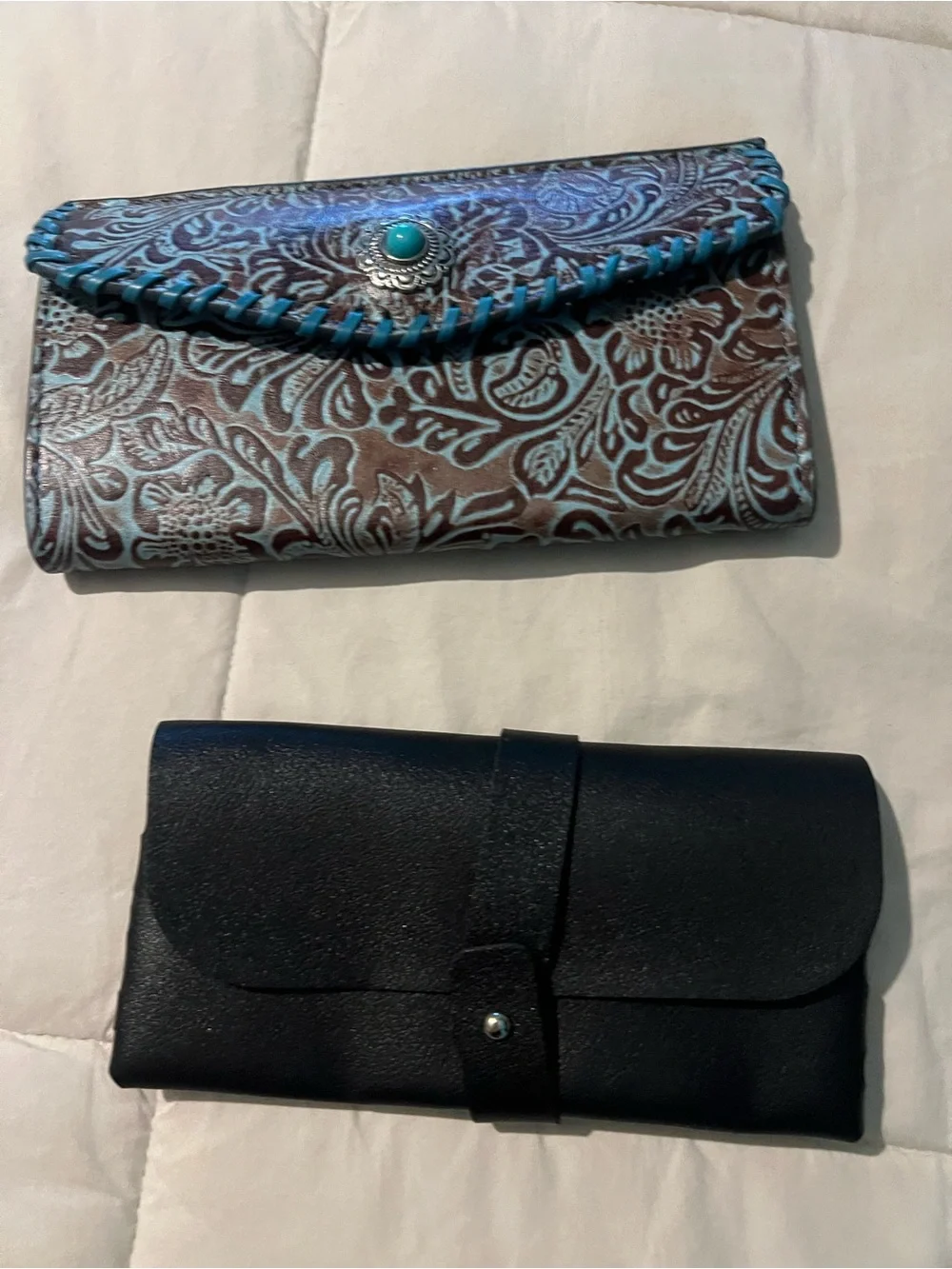 Timberland Tri-Fold Wallet, Sunglasses Case & Black & Brown Floral Wallet